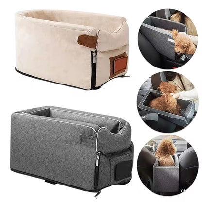 Car Central Dog Car Seat Bed Portable Dog Carrier for Small Dogs and Cats Safety Travel Bag Accessories