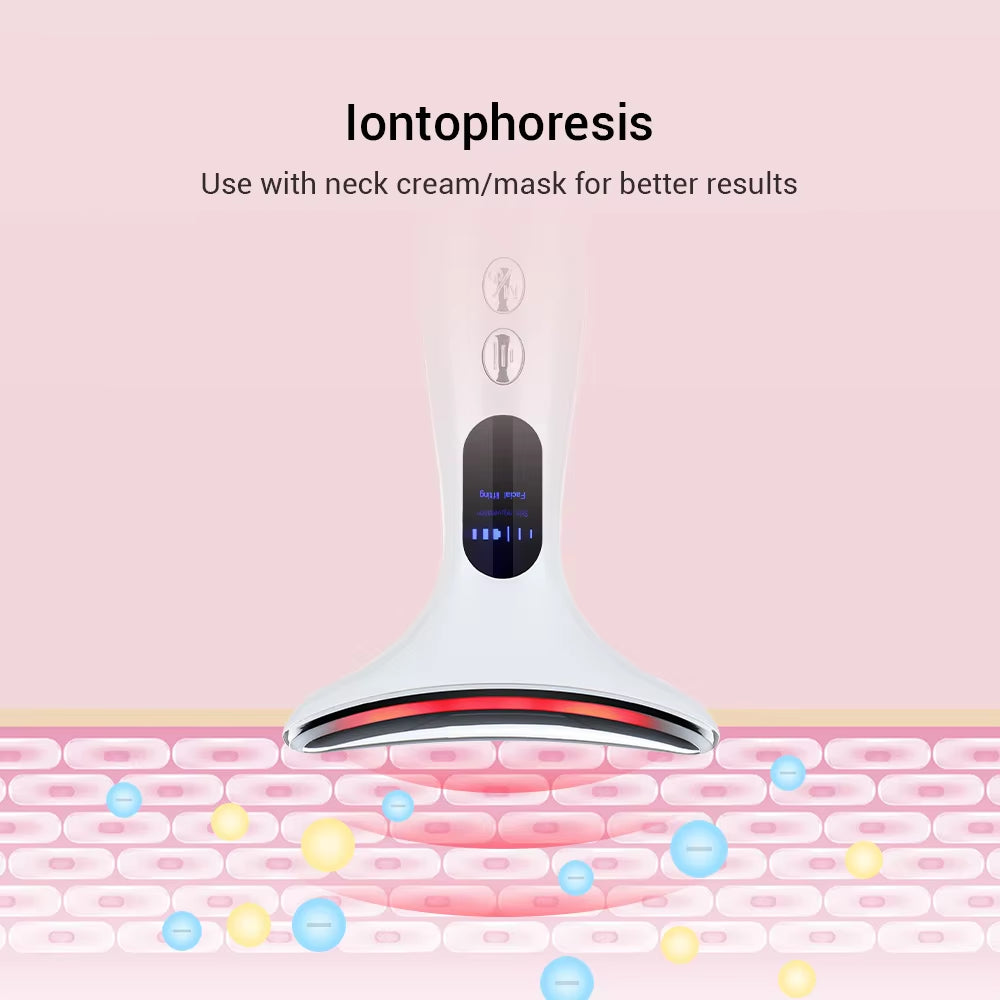 EMS Facial Lifting Massager Neck Face Beauty Device 3 Colors Led Photon Therapy anti Wrinkle Double Chin Remover Skin Care Tools